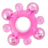 Эрекционное кольцо c бусинками - Toyfa Basic - в Миассе купить с доставкой