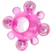 Эрекционное кольцо c бусинками - Toyfa Basic - в Миассе купить с доставкой