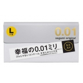 Презервативы Sagami Original 0.02 L-size увеличенного размера - 5 шт. - Sagami - купить с доставкой в Миассе