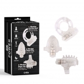 Набор из 3 прозрачных эрекционных колец с вибрацией Teasers Ring Kit - Chisa - в Миассе купить с доставкой