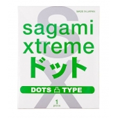 Презерватив Sagami Xtreme Type-E с точками - 1 шт. - Sagami - купить с доставкой в Миассе