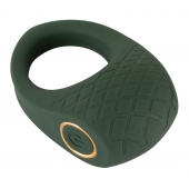 Зеленое эрекционное виброкольцо Luxurious Vibro Cock Ring - Orion - в Миассе купить с доставкой