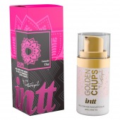 Возбуждающий гель Golden Chups с малиновым ароматом - 17 мл. - INTT - купить с доставкой в Миассе