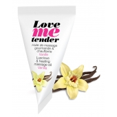 Съедобное согревающее массажное масло Love Me Tender Vanilla с ароматом ванили - 10 мл. - Love to Love - купить с доставкой в Миассе