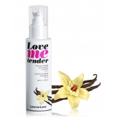 Съедобное согревающее массажное масло Love Me Tender Vanilla с ароматом ванили - 100 мл. - Love to Love - купить с доставкой в Миассе