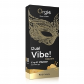 Съедобный гель Dual Vibe Pina Colada с эффектом вибрации и вкусом коктейля пина колада - 15 мл. - ORGIE - купить с доставкой в Миассе