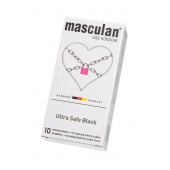 Ультрапрочные презервативы Masculan Ultra Safe Black - 10 шт. - Masculan - купить с доставкой в Миассе