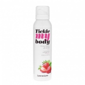 Массажная хрустящая пенка Tickle My Body Strawberry с ароматом клубники - 150 мл. - Love to Love - купить с доставкой в Миассе
