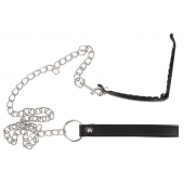 Зажим для половых губ с поводком Pussy Clamp With A Leash - Orion - купить с доставкой в Миассе