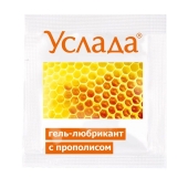 Гель-лубрикант «Услада с прополисом» - 3 гр. - Биоритм - купить с доставкой в Миассе