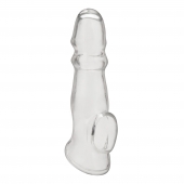 Прозрачная насадка для пениса Girthy Penis Enhancing Sleeve Extension - 17,1 см. - BlueLine - в Миассе купить с доставкой
