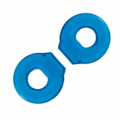 Комплект из двух колец для пениса 2-Pack Ultra-Stretch Stamina Endurance Ring - BlueLine - в Миассе купить с доставкой