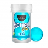 Лубрикант на масляной основе Hot Ball Plus с охлаждающим эффектом (2 шарика по 3 гр.) - HotFlowers - купить с доставкой в Миассе