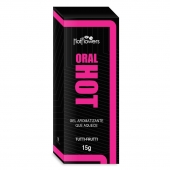 Гель для оральных ласк Oral Hot с согревающим эффектом - 15 гр. - HotFlowers - купить с доставкой в Миассе