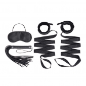 Эротический набор 4PC Bondage Bed Strap   Flogger Kit - Lux Fetish - купить с доставкой в Миассе