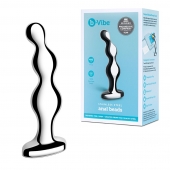 Стальной анальный фаллоимитатор для простаты Stainless Steel Anal Beads - 13 см. - b-Vibe - в Миассе купить с доставкой