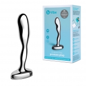 Стальной стимулятор простаты Stainless Steel Prostate Plug - 11,5 см. - b-Vibe - в Миассе купить с доставкой