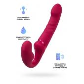 Малиновый безремневой страпон Lapis - 23 см. - Lovense - купить с доставкой в Миассе
