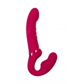 Малиновый безремневой страпон Lapis - 23 см. - Lovense - купить с доставкой в Миассе