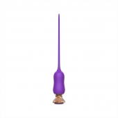 Фиолетовый тонкий стимулятор Nipple Vibrator - 23 см. - I-MOON - купить с доставкой в Миассе