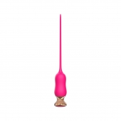 Розовый тонкий стимулятор Nipple Vibrator - 23 см. - I-MOON - купить с доставкой в Миассе