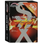 Презервативы Sagami Xtreme ENERGY с ароматом энергетика - 3 шт. - Sagami - купить с доставкой в Миассе