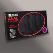 Набор из 3 массажеров простаты чёрного цвета NEXUS ANAL STARTER KIT - Nexus Range - в Миассе купить с доставкой