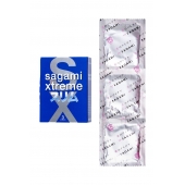 Розовые презервативы Sagami Xtreme FEEL FIT 3D - 3 шт. - Sagami - купить с доставкой в Миассе