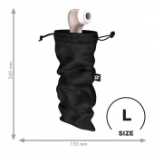 Черный мешочек для хранения игрушек Treasure Bag L - Satisfyer - купить с доставкой в Миассе