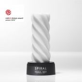 Белый 3D мастурбатор SPIRAL - Tenga - в Миассе купить с доставкой