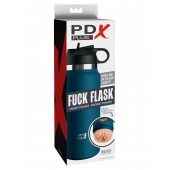 Мастурбатор-вагина в синей колбе F*ck Flask - Pipedream - в Миассе купить с доставкой