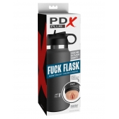 Серый мастурбатор в виде бутылки F*ck Flask - Pipedream - в Миассе купить с доставкой