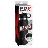 Черный мастурбатор в виде бутылки Fap Flask - Pipedream - в Миассе купить с доставкой