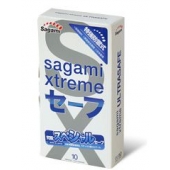 Презервативы Sagami Xtreme Ultrasafe с двойным количеством смазки - 10 шт. - Sagami - купить с доставкой в Миассе