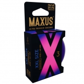 Презервативы Maxus XXL увеличенного размера - 3 шт. - Maxus - купить с доставкой в Миассе