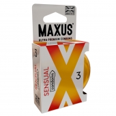 Презервативы анатомической формы Maxus Sensual - 3 шт. - Maxus - купить с доставкой в Миассе