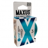 Презервативы Maxus G spot с двойной спиралью - 3 шт. - Maxus - купить с доставкой в Миассе