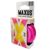 Ароматизированные презервативы Maxus Exotic Mix - 3 шт. - Maxus - купить с доставкой в Миассе