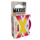 Ароматизированные презервативы Maxus Exotic Mix - 3 шт. - Maxus - купить с доставкой в Миассе