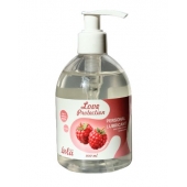 Лубрикант на водной основе Love Protection Raspberry с ароматом малины - 300 мл. - Lola Games - купить с доставкой в Миассе