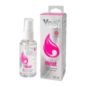 Возбуждающая силиконовая вагинальная смазка Yes Heat - 50 мл. - Sitabella - купить с доставкой в Миассе