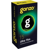 Прозрачные ультратонкие презервативы Ganzo Ultra thin - 15 шт. - Ganzo - купить с доставкой в Миассе