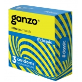 Классические презервативы с обильной смазкой Ganzo Classic - 3 шт. - Ganzo - купить с доставкой в Миассе