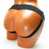 Трусики для страпона коричневого цвета - БДСМ Арсенал - купить с доставкой в Миассе