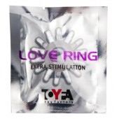 Прозрачное гелевое эрекционное кольцо с шипиками - Toyfa Basic - в Миассе купить с доставкой