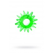 Зеленое эрекционное кольцо-солнце - Toyfa Basic - в Миассе купить с доставкой