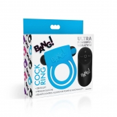 Голубое эрекционное виброкольцо 28X Remote Control Vibrating Cock Ring   Bullet - XR Brands - в Миассе купить с доставкой