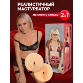 Двусторонний мастурбатор Lola Taylor - 22 см. - ФлешНаш - в Миассе купить с доставкой