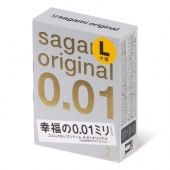 Презервативы Sagami Original 0.01 L-size увеличенного размера - 2 шт. - Sagami - купить с доставкой в Миассе