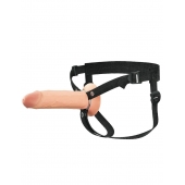 Полый страпон на ремнях 8’’ Hollow Silicone Strap-on - Pipedream - купить с доставкой в Миассе